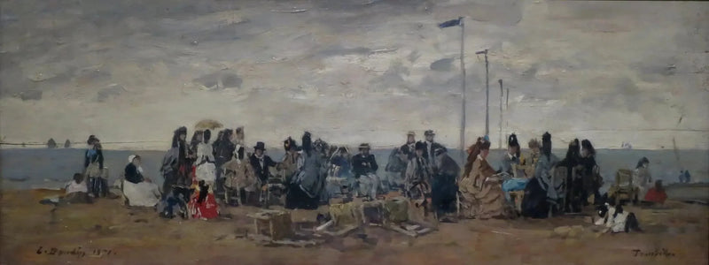 Trouville. Plaj Manzarası - Eugène Boudin
