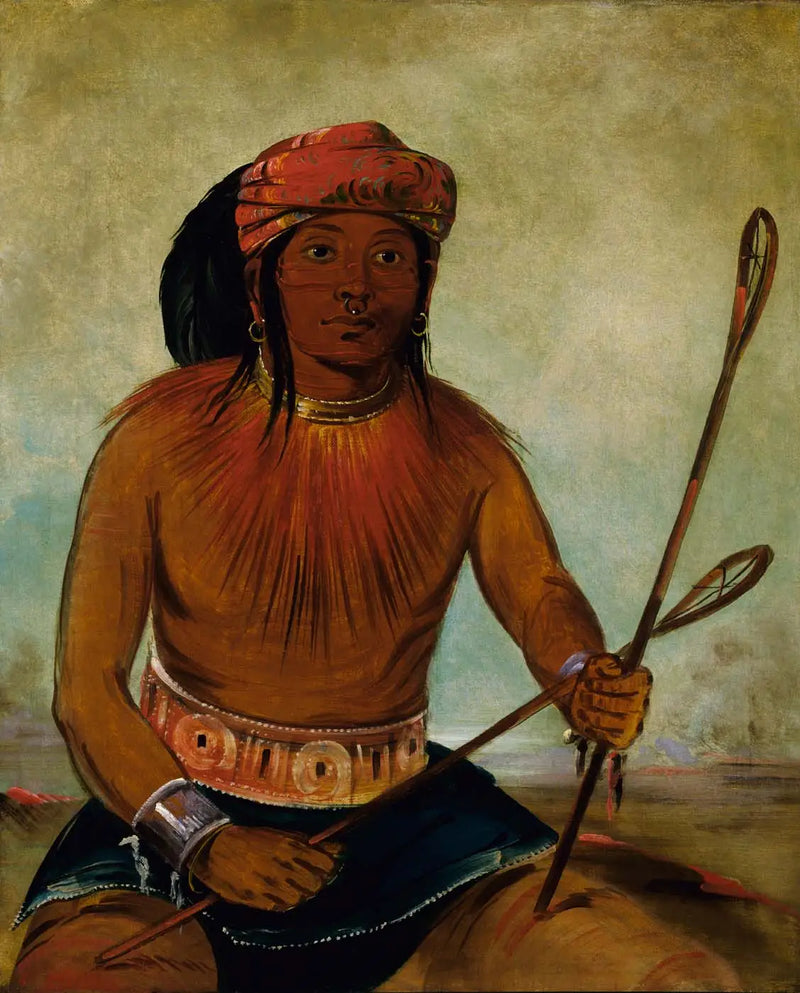 Tul-lock-chísh-ko, taşın suyunu içiyor - George Catlin
