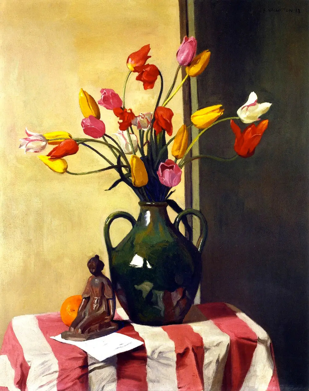 Tulipes et statuettes de Maillol - Félix Vallotton - Alpha Reproduction