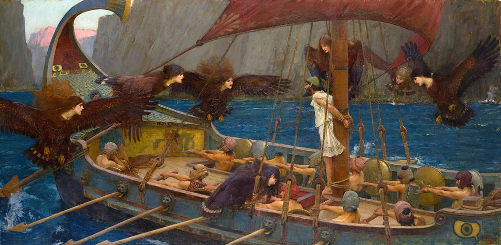 Reproduction du tableau « Ulysse et les sirènes - John William Waterhouse » par Alpha Reproduction en peinture à l’huile