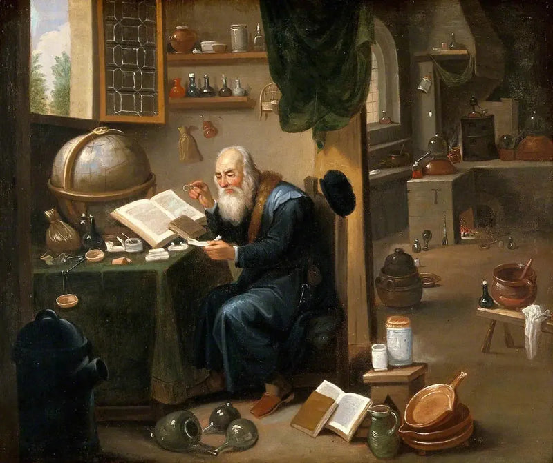 Bir simyacı laboratuvarında - David Teniers le Jeune