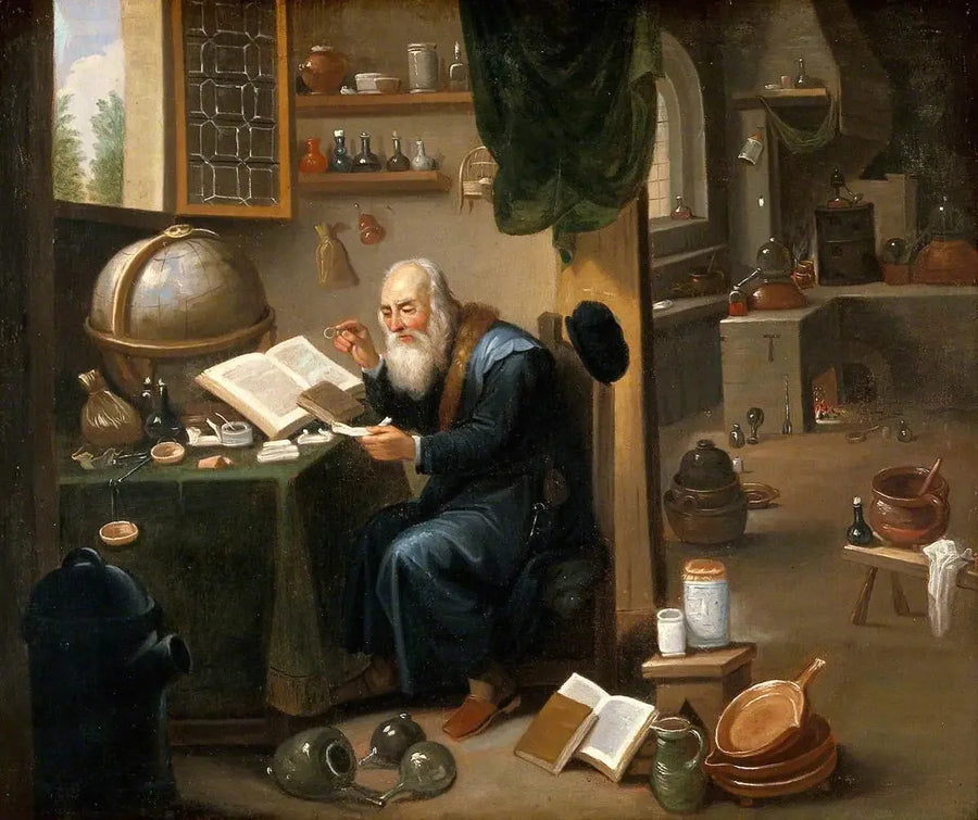 Bir simyacı laboratuvarında - David Teniers le Jeune