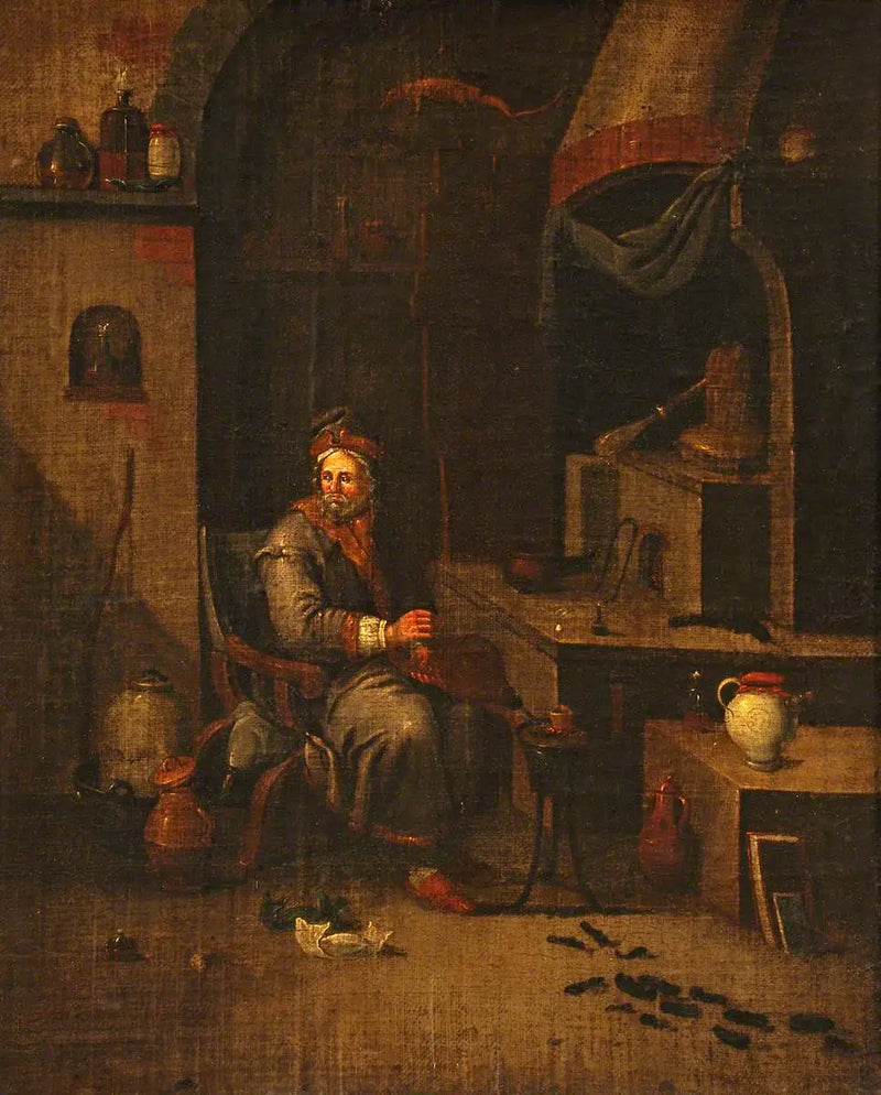 Bir simyacı laboratuvarında - David Teniers le Jeune
