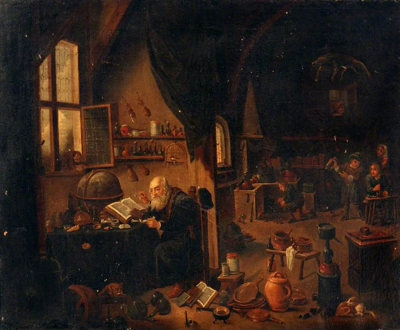 Bir simyacı laboratuvarında - David Teniers le Jeune