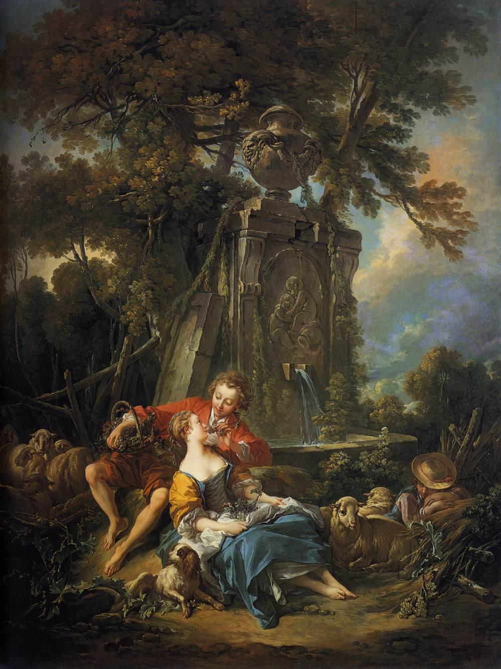 Un automne pastoral - François Boucher