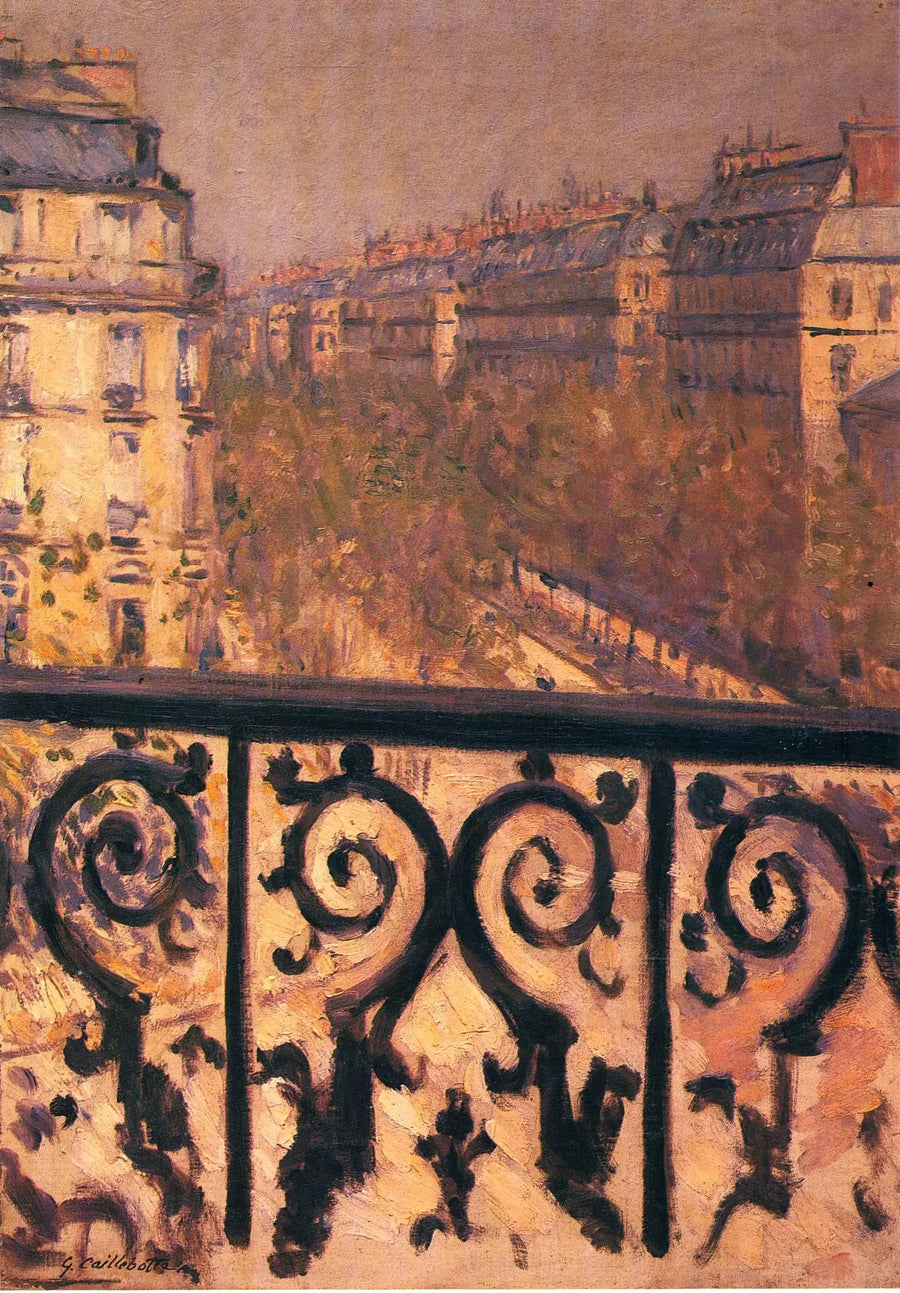 Paris'te Bir Balkon - Gustave Caillebotte