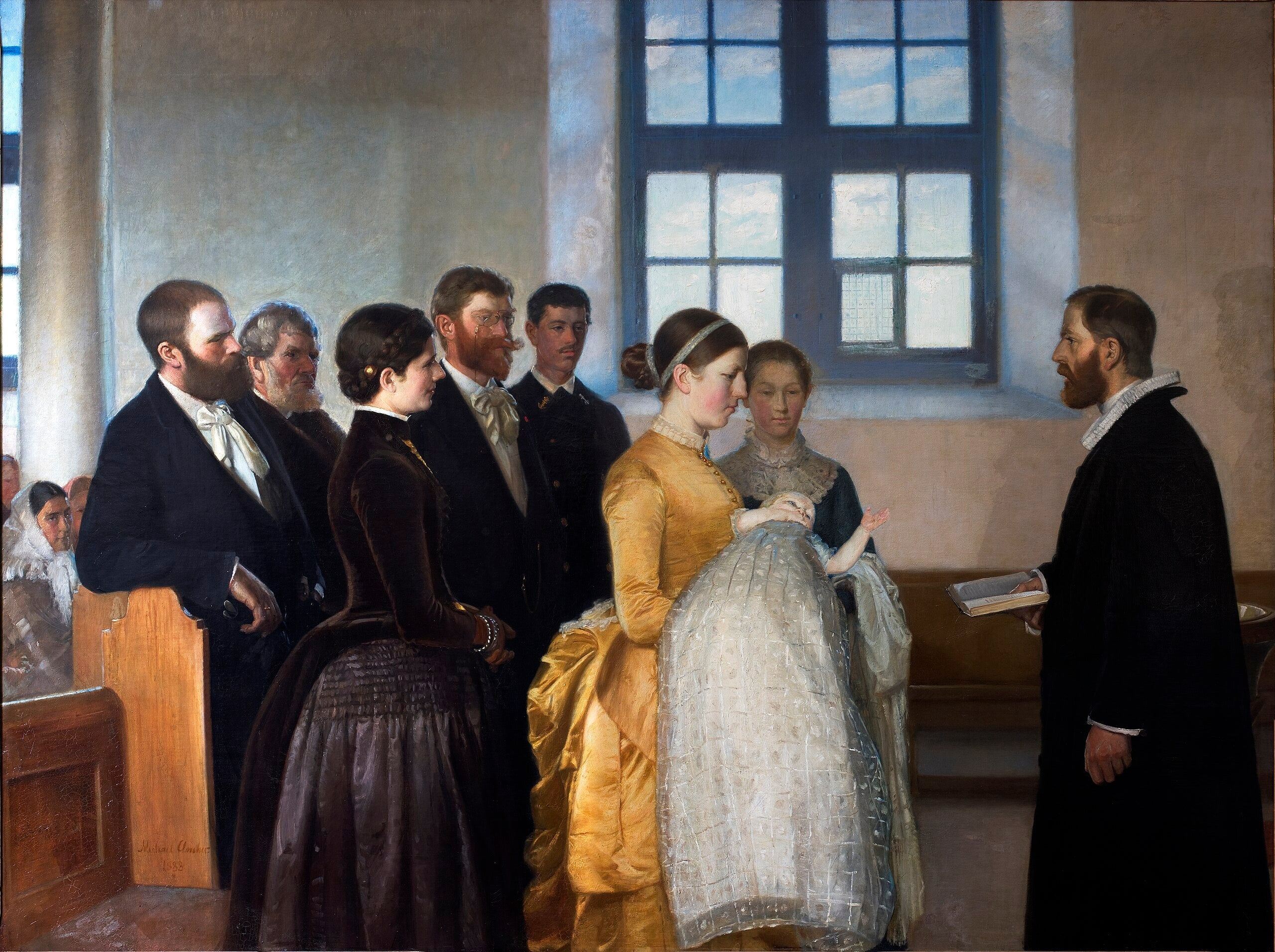 Bir vaftiz - Michael Peter Ancher