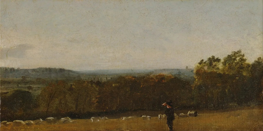 Dedham Vadisi'nde Langham'a doğru bakan bir çoban - John Constable