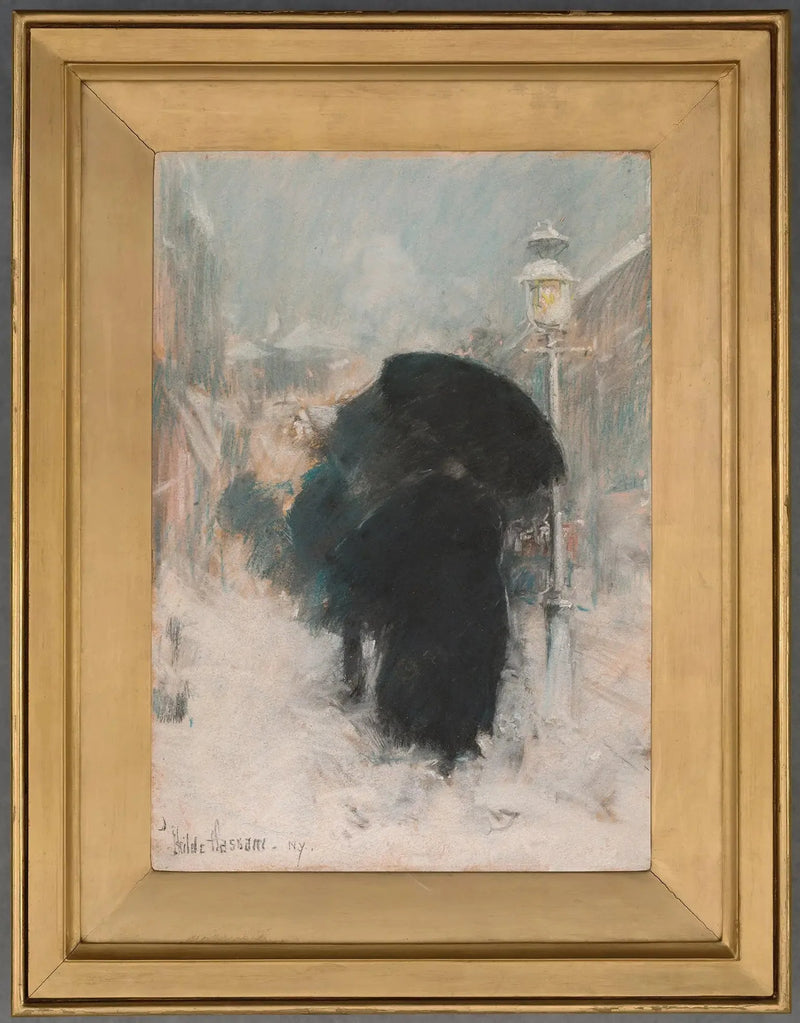 New York'ta Bir Fırtına - Childe Hassam