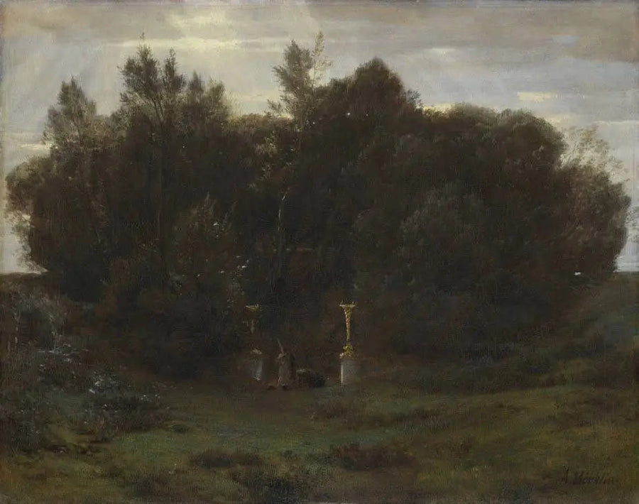 Kutsal Bir Ağaçlık - Arnold Böcklin