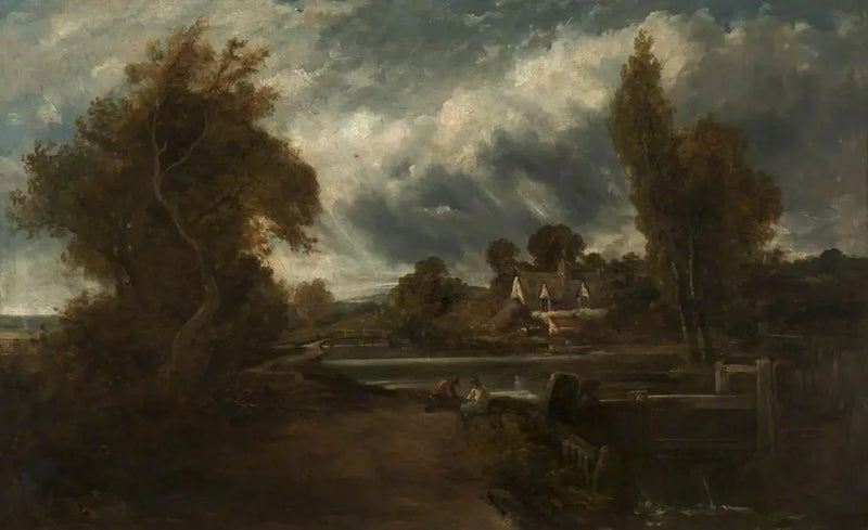Stour üzerinde bir kilit - John Constable
