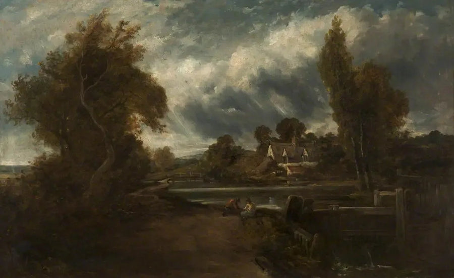 Stour üzerinde bir kilit - John Constable