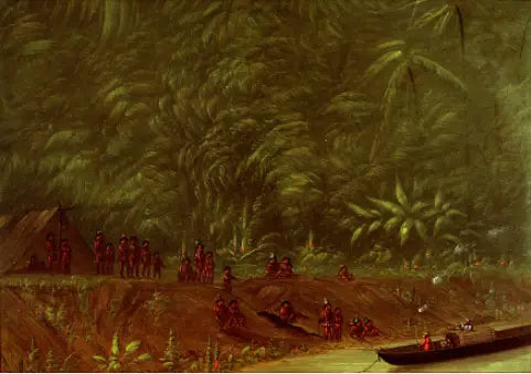 Mura Kampı - Tekne Taslağı - George Catlin