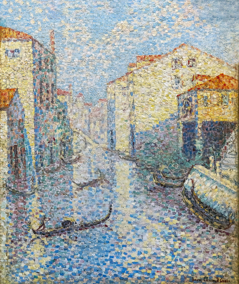 Venedik'te Bir Kanal - Henri-Edmond Cross