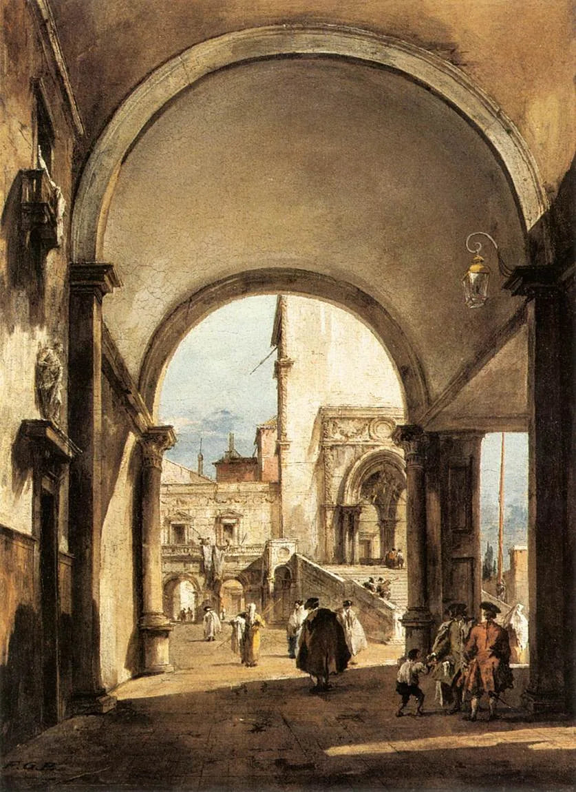 Bir Mimari Kapris - Francesco Guardi