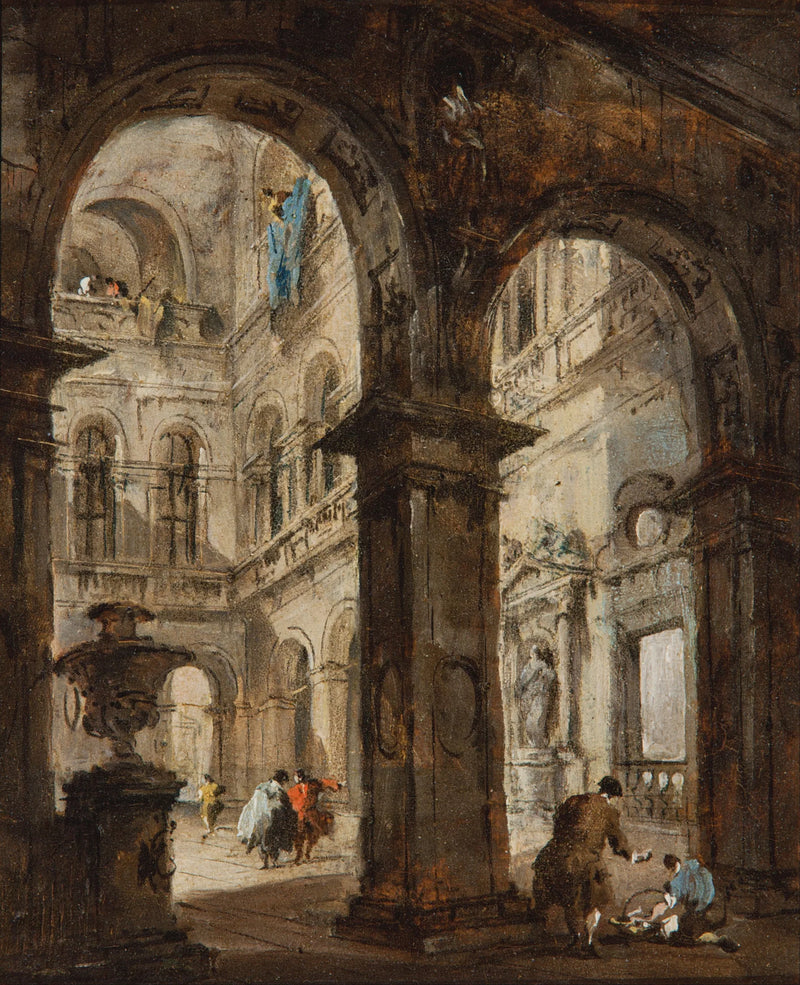 Bir Mimari Kapris - Francesco Guardi