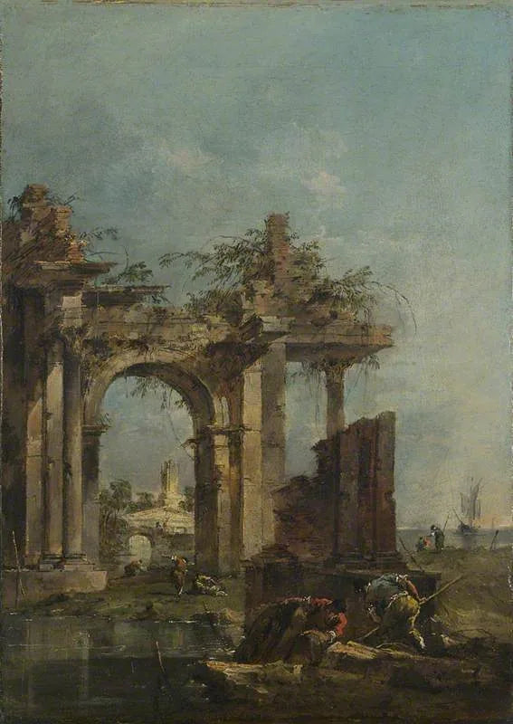 Deniz kıyısında harika bir rüya - Francesco Guardi