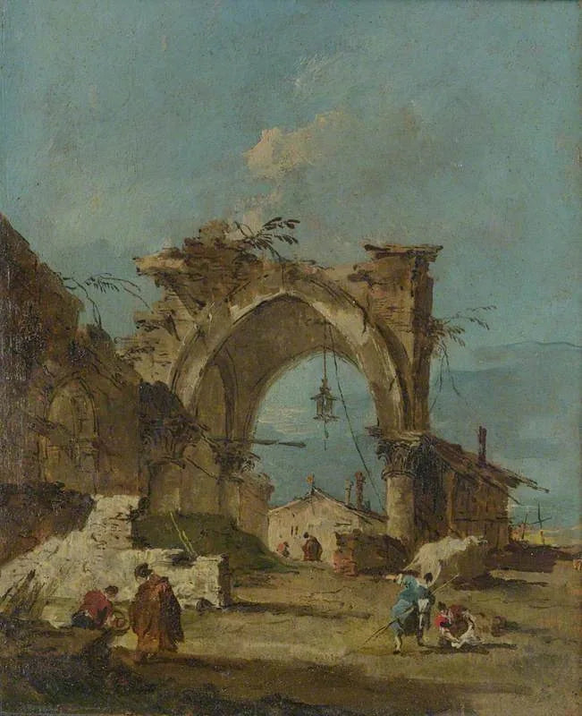 Francesco Guardi ile Bir Harikalar Diyarında Yıkık Bir Kemer