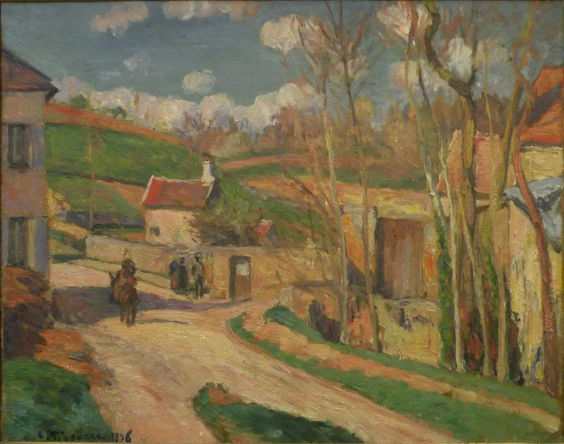 Hermitage'te Bir Kavşak, Pontoise - Camille Pissarro