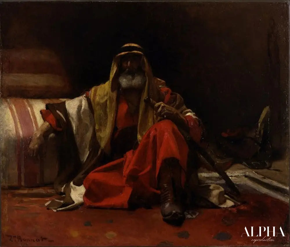 Un cheik arabe - Léon Bonnat - Reproductions de tableaux et peintures haut de gamme