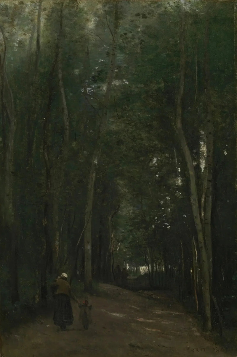 Saint-Cloud'ta Bir Yol - Jean-Baptiste Camille Corot