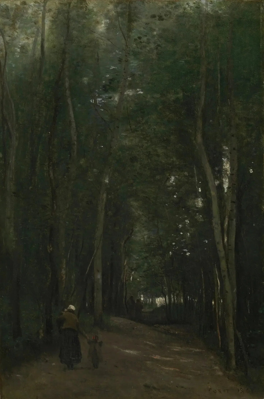 Saint-Cloud'ta Bir Yol - Jean-Baptiste Camille Corot
