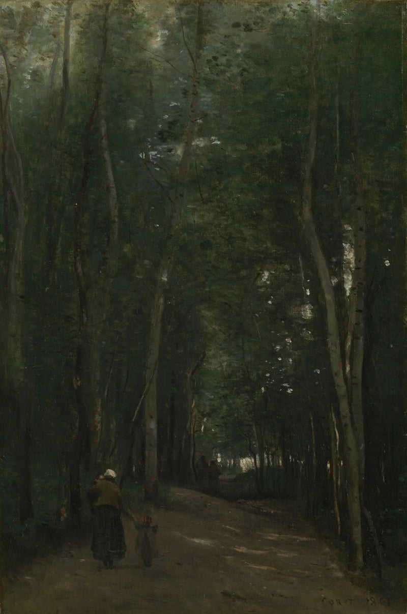 Saint-Cloud'ta Bir Yol - Jean-Baptiste Camille Corot