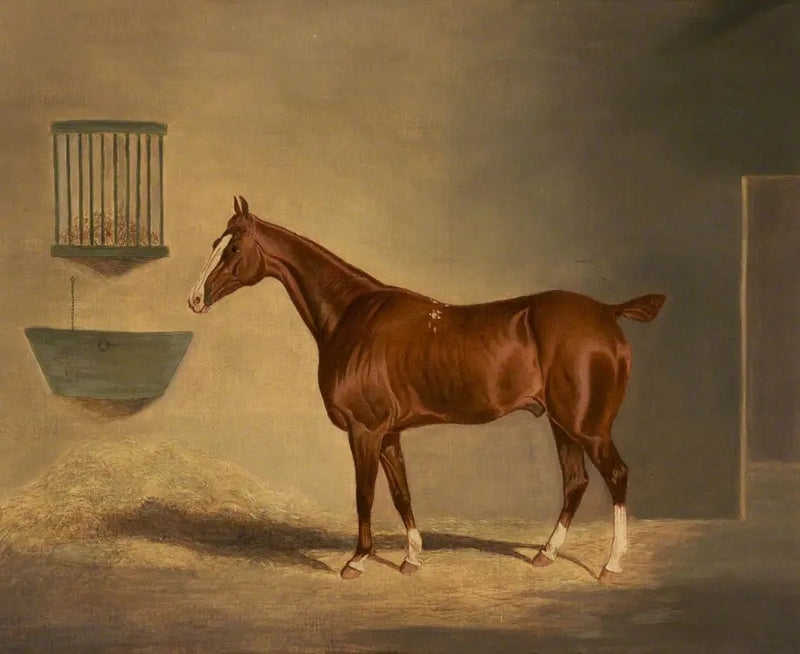 Bir kızıl at ahırda - John Frederick Herring, Sr.