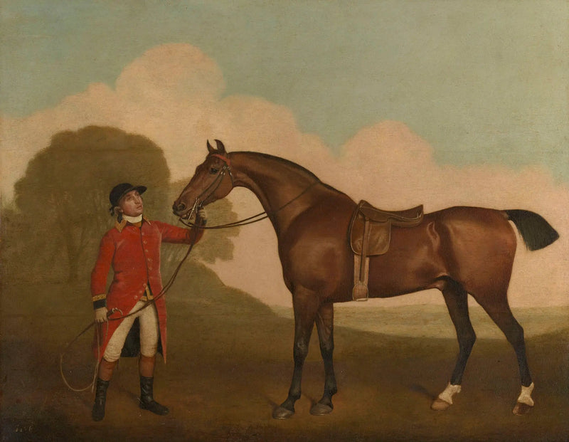 Bir at bai ve bir at bakıcısı - George Stubbs