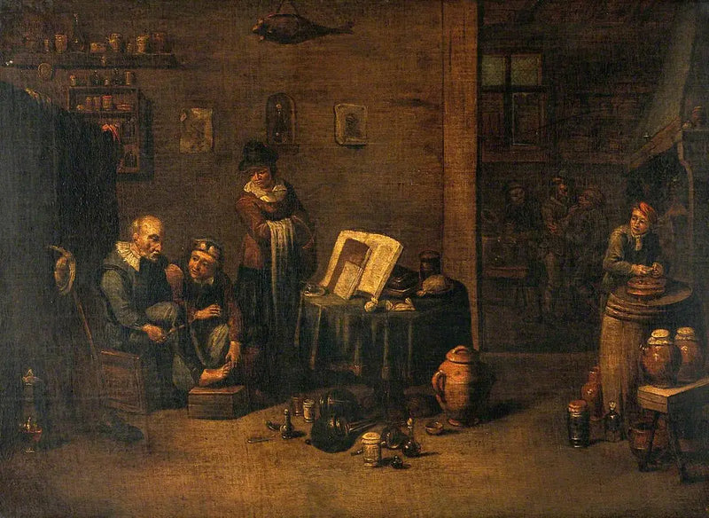Ayak üzerinde çalışan bir cerrah - David Teniers le Jeune