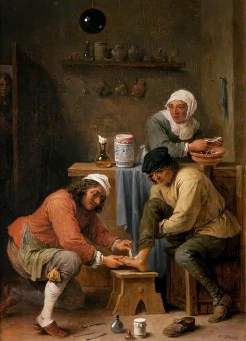 Bir çiftçiye bakım yapan cerrah - David Teniers le Jeune
