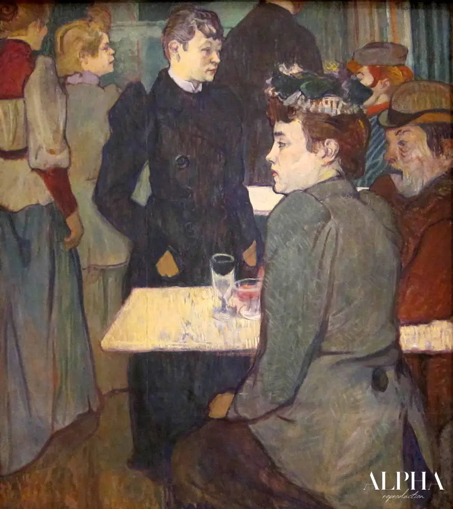 Un coin dans le Moulin de la Galette - Toulouse Lautrec - Reproductions de tableaux et peintures haut de gamme