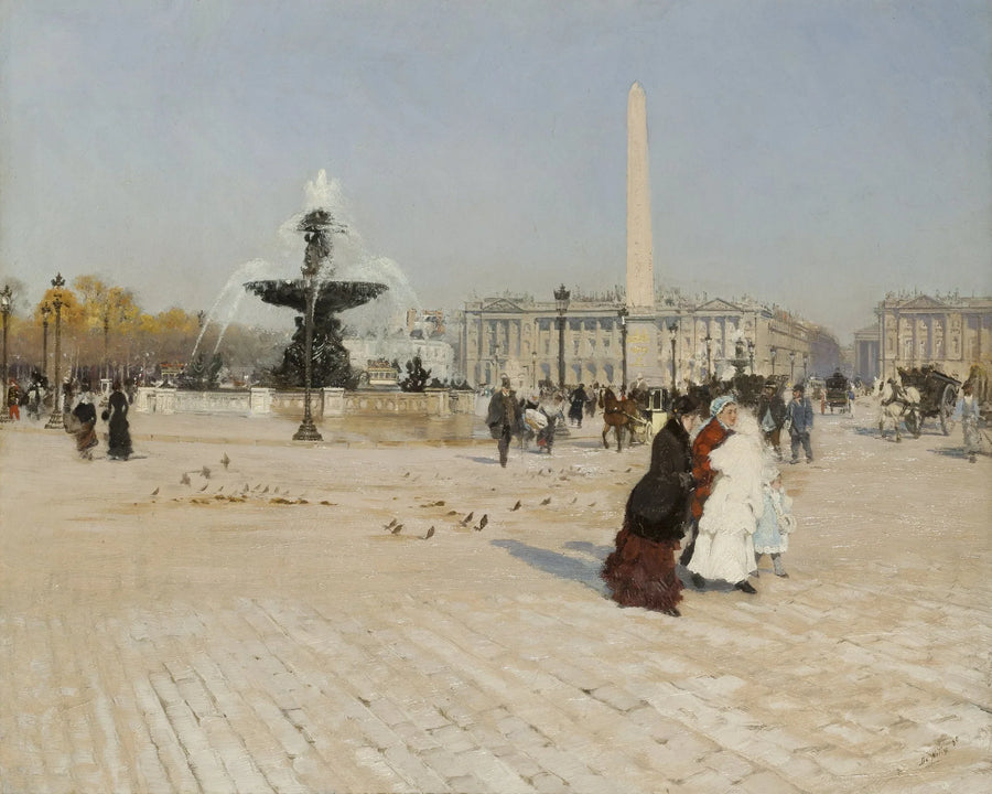 Paris'te Concorde Meydanı Köşesi - Giuseppe De Nittis