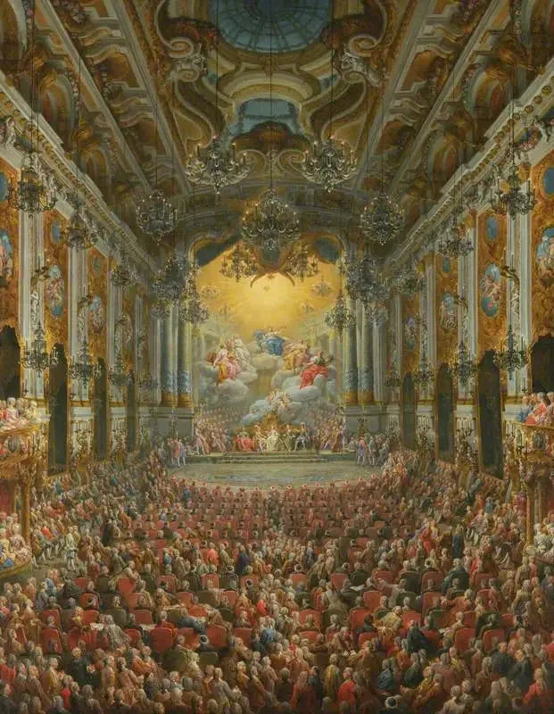 Nivernais Dükü'nün Dauphin'in doğumu vesilesiyle verdiği konser - Giovanni Paolo Panini
