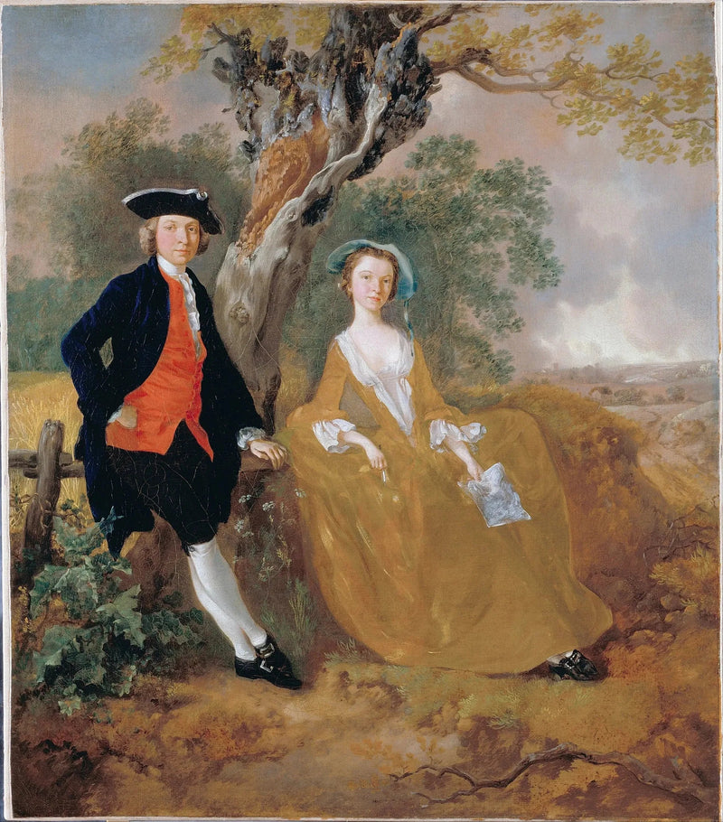 Bir Çift Manzarasında - Thomas Gainsborough