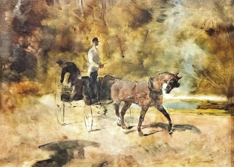 Bir köpek arabası - Henri de Toulouse-Lautrec