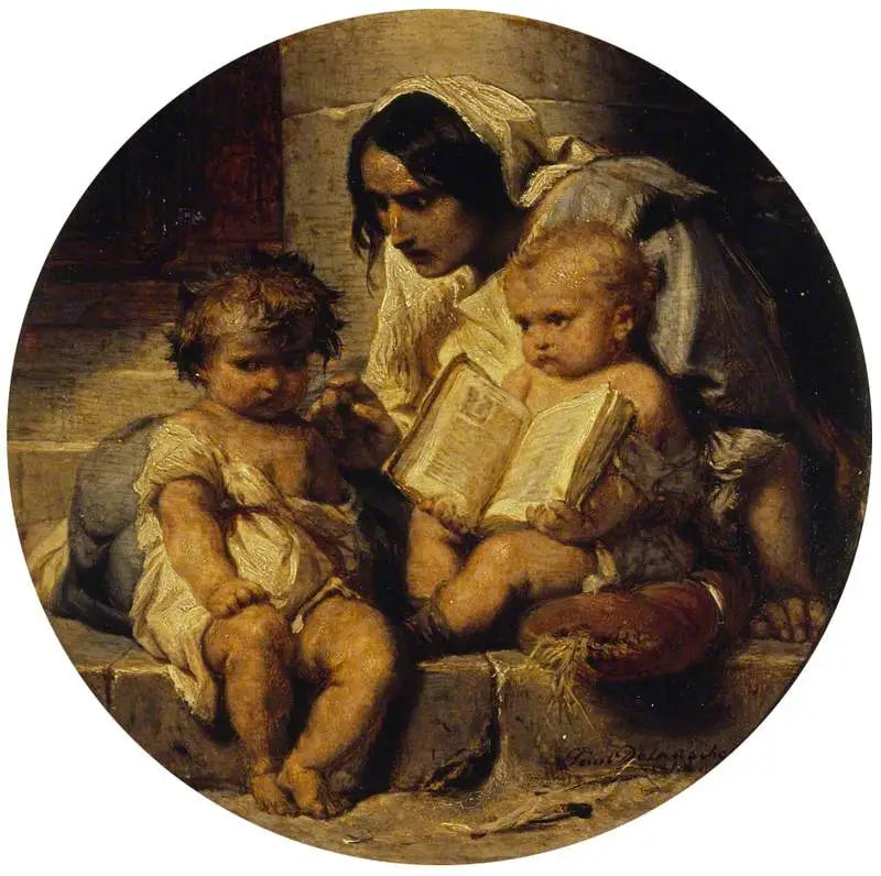 Okuma Öğrenen Bir Çocuk - Paul Delaroche
