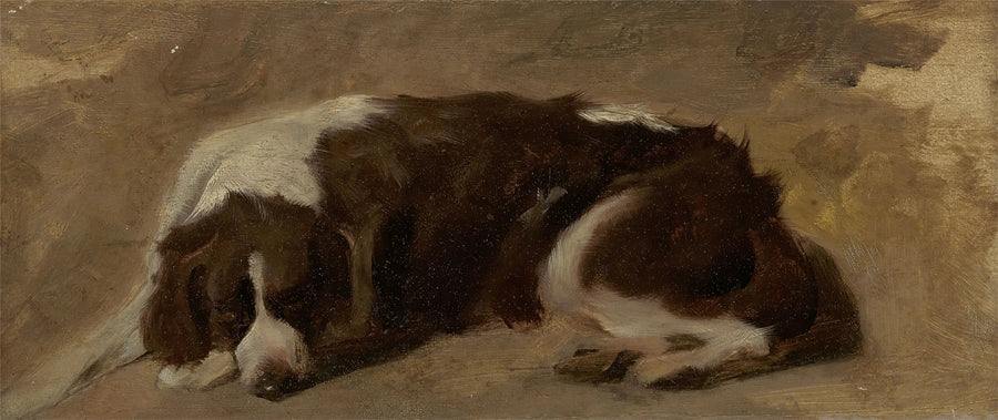 Yatmış bir spaniel - Edwin Henry Landseer