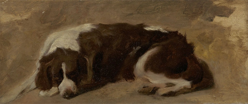 Yatmış bir spaniel - Edwin Henry Landseer