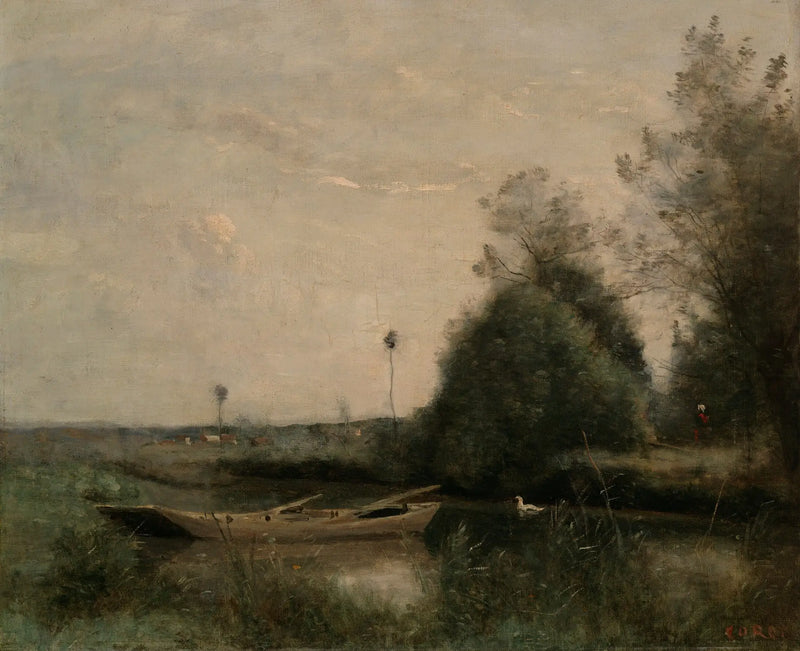 Mortain'ta Bir Gölet - Jean-Baptiste Camille Corot