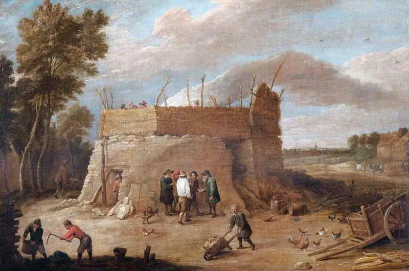 Kişilerle Bir Kireç Fırını - David Teniers le Jeune