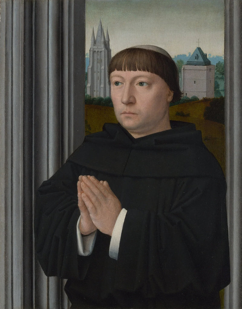 Bir Augustinian kardeş dua ederken - Gérard David