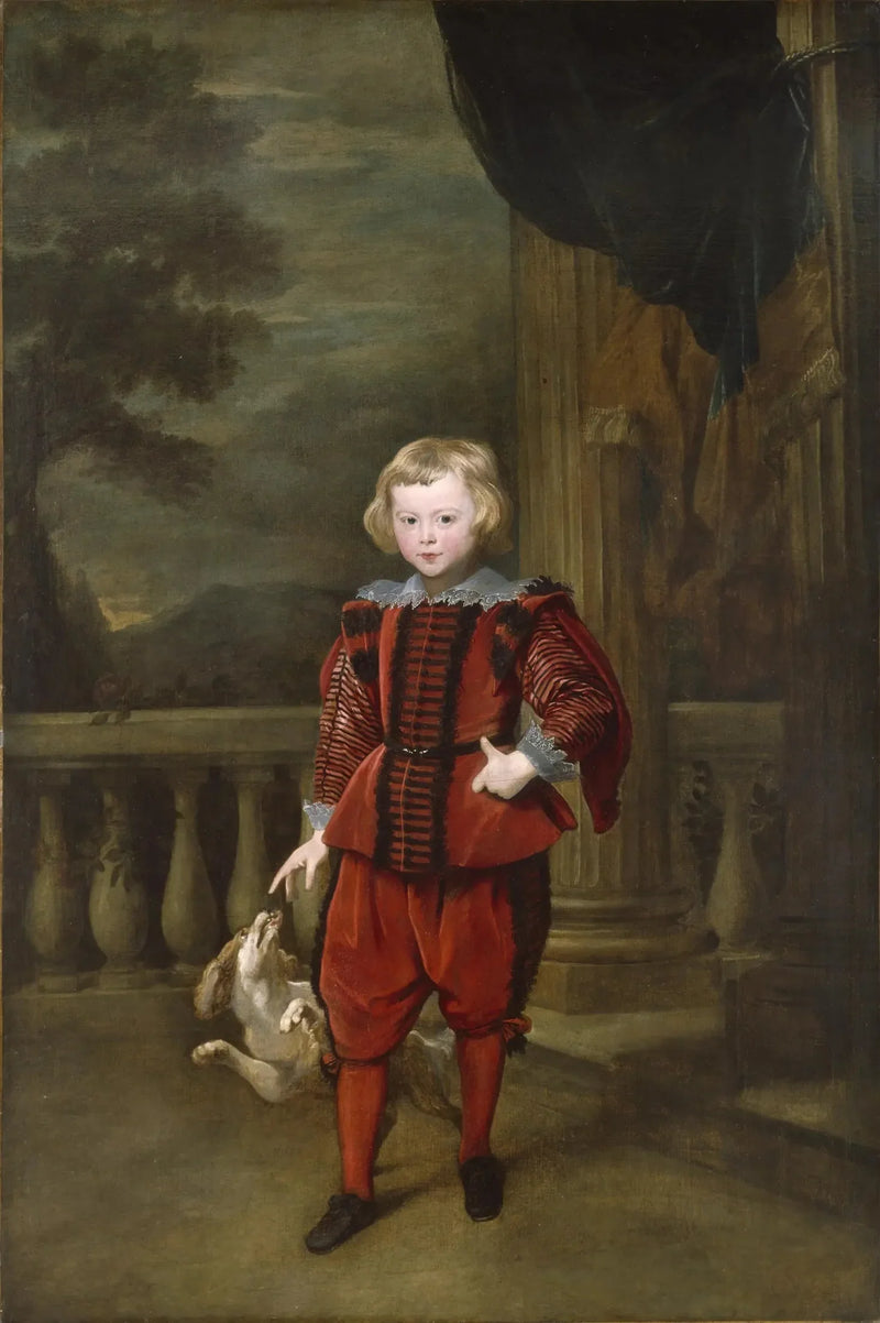 Bir terasta duran çocuk - Antoine van Dyck