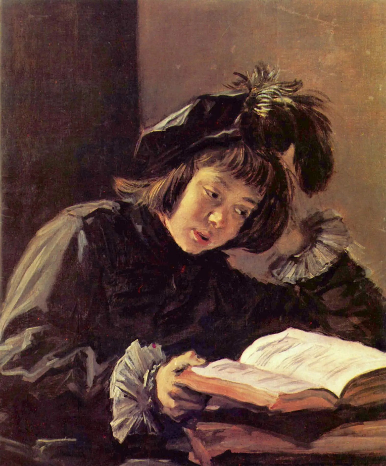 Un garçon lisant peut-être Nicolaes Hals - Frans Hals - Alpha Reproduction