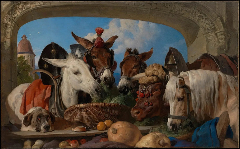 Bir hayvan grubu, Cenevre - Edwin Henry Landseer