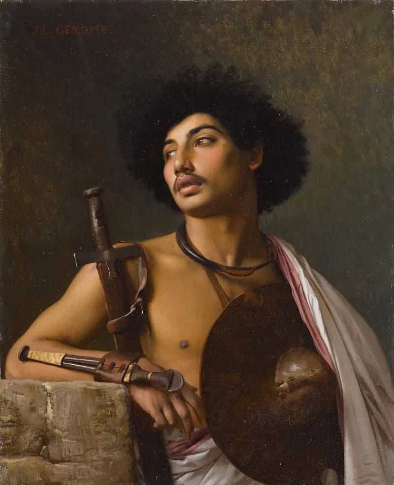 Bir Bischari savaşçısı - Jean-Léon Gérôme
