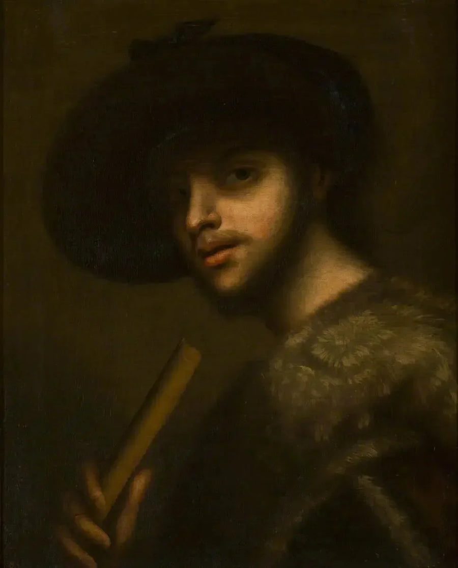 Bir adam pipolu veya flütlü - Giorgione