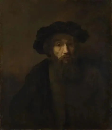 Sakallı bir adam şapka ile - Rembrandt
