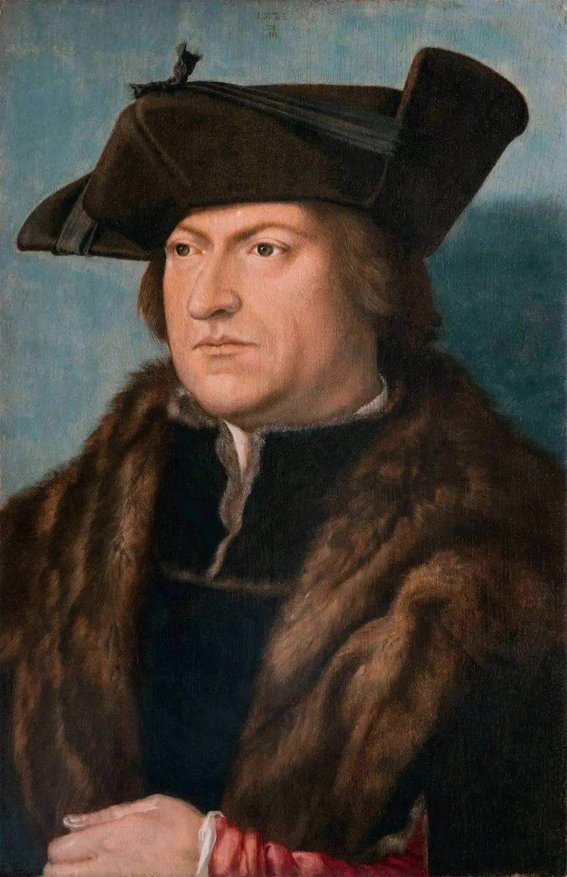 Bir adam kürk paltoyla - Albrecht Dürer