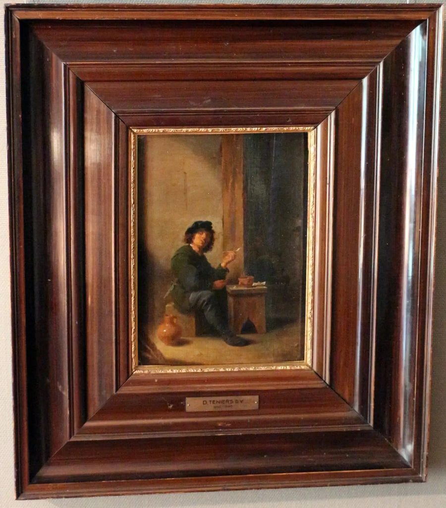 Bir adam piposunu tüten - David Teniers le Jeune